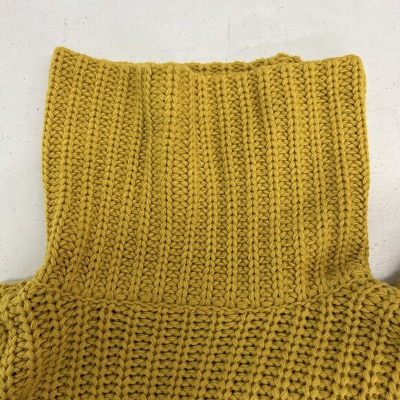 Revolve 525 America Green 100% Acrylic Chunky Knit Turtleneck Sweater Women M - Picture 9 of 11